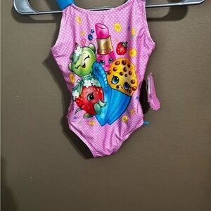 Shopkins Pink Kids Swimsuit